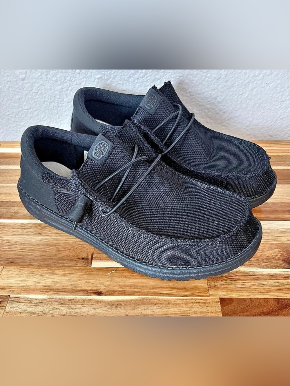 Hey Dude Wally Funk Mono Shade Black Shoes Mens/ Guys US 9
